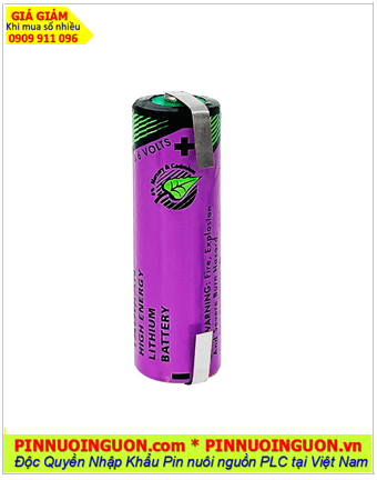 Tadiran TL-4903 (chân thép hàn 2 chấu); Pin nuôi nguồn Tadiran TL-4903 lithium 3.6V AA 2400mAh chính hãng